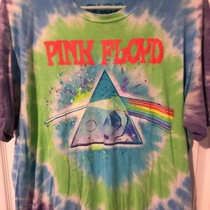 New men’s large Pink Floyd T-shirt, tie-dyed prism logo
